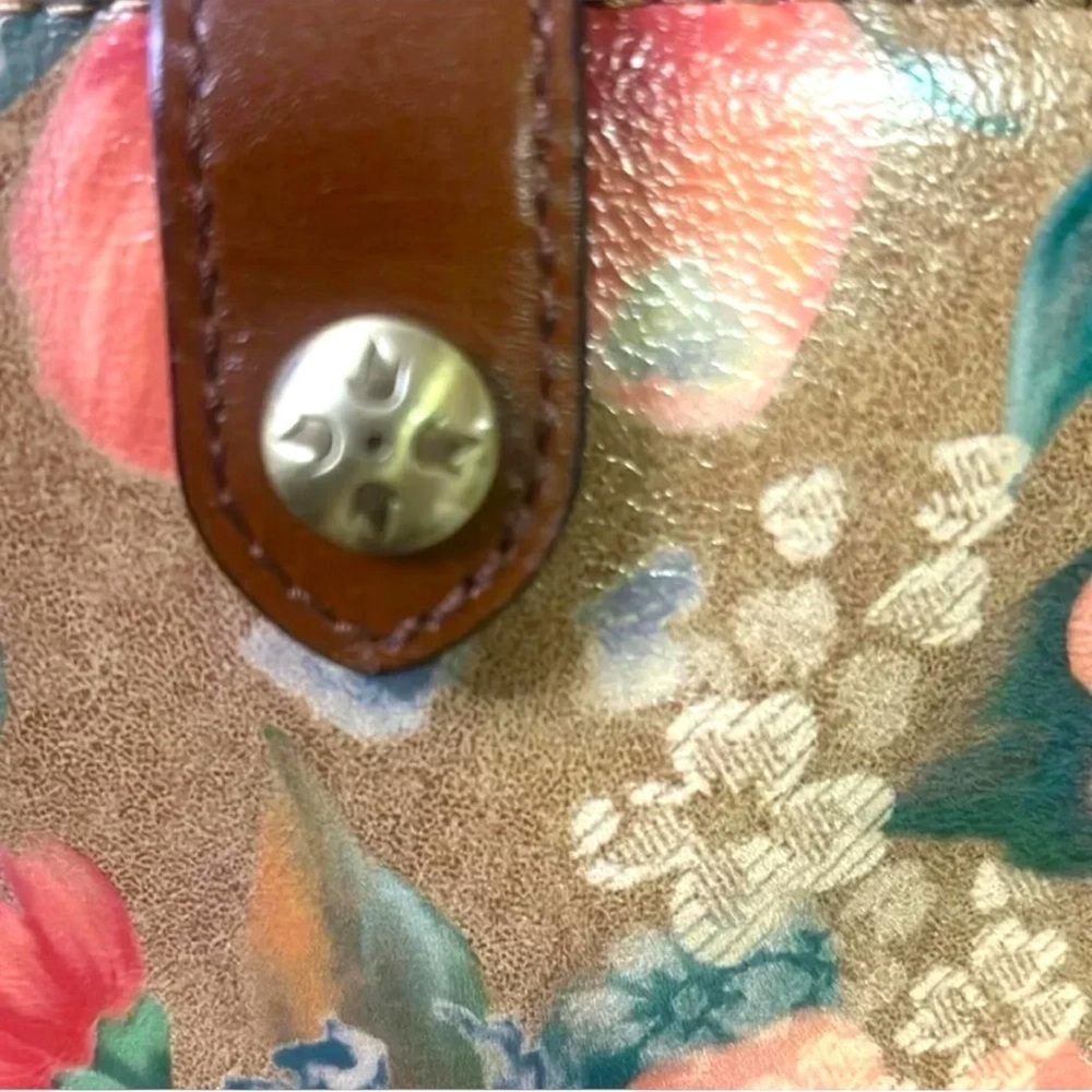 Patricia Nash Alyssa Italian Floral leather  crossbody shoulder bag. - Picture 16 of 16